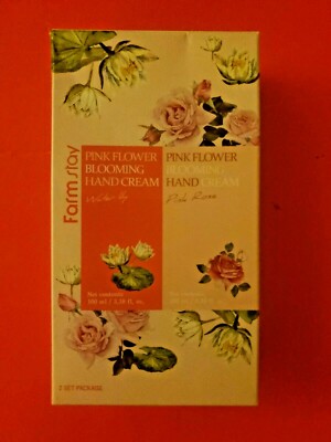 FARM STAY PINK FLOWER BLOOMING KOREAN HAND CREAM WATER LILY & PINK ROSE FRAGANCE