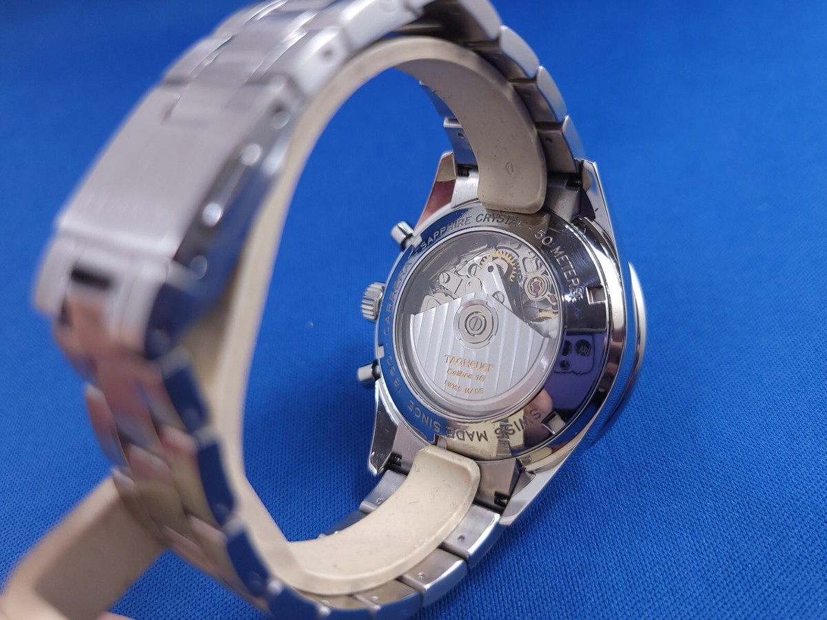 TAG HEUER CARRERA CV2010 BLACK CHRONOGRAPH CAL.16 MENS AUTOMATIC