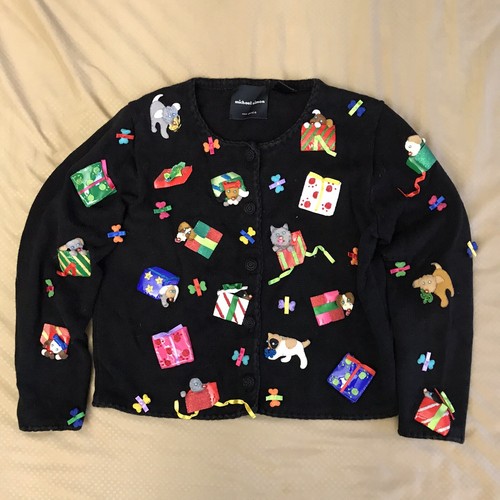 MICHAEL SIMON Women Small Black Puppies 