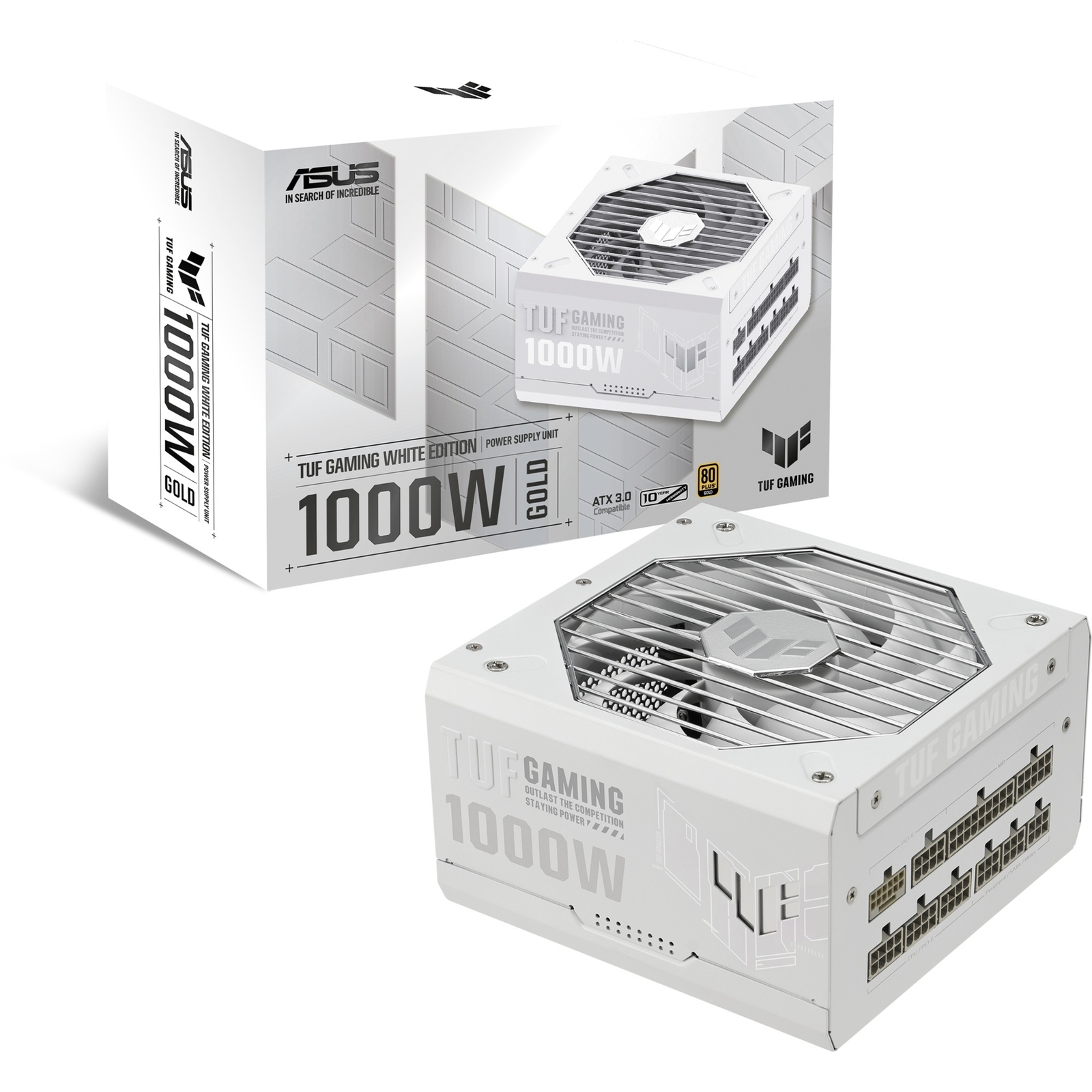 ASUS TUF Gaming 1000W Gold White Edition, alimentatore per PC