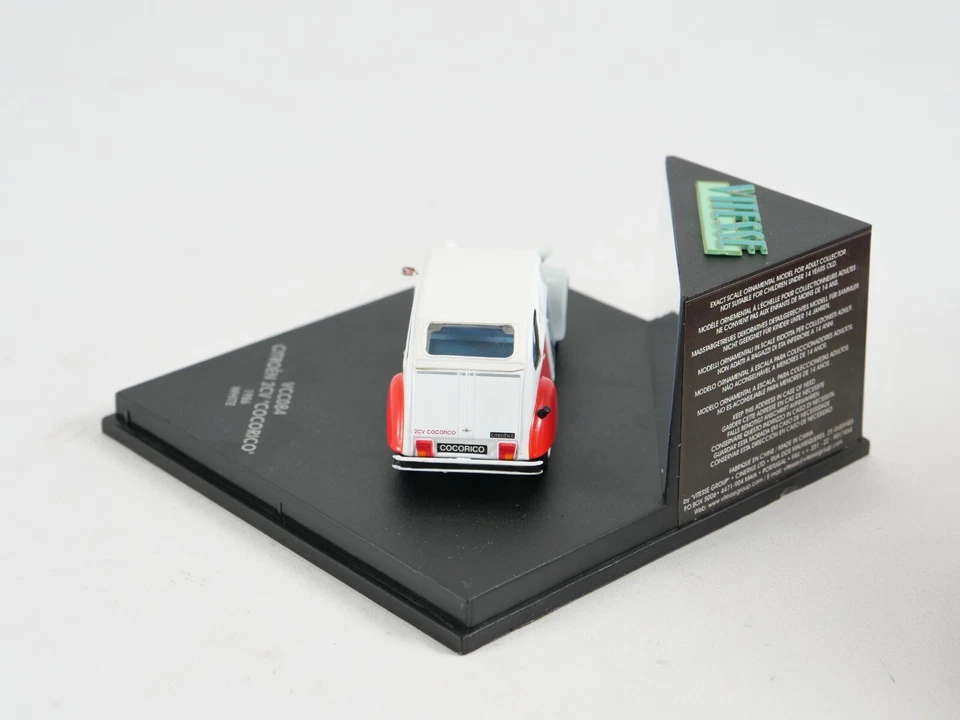 Velocità 1/43 VCC084 Citroen 2CV Cocorico 1968 Bianco - Immagine 3 di 4