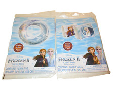Disney Set Of 2 Frozen 2 Inflatable Swim Ring Arm Floats Summer Time Fun