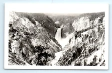 1940s RPPC Postcard Grand Canyon At Yellowstone Haynes