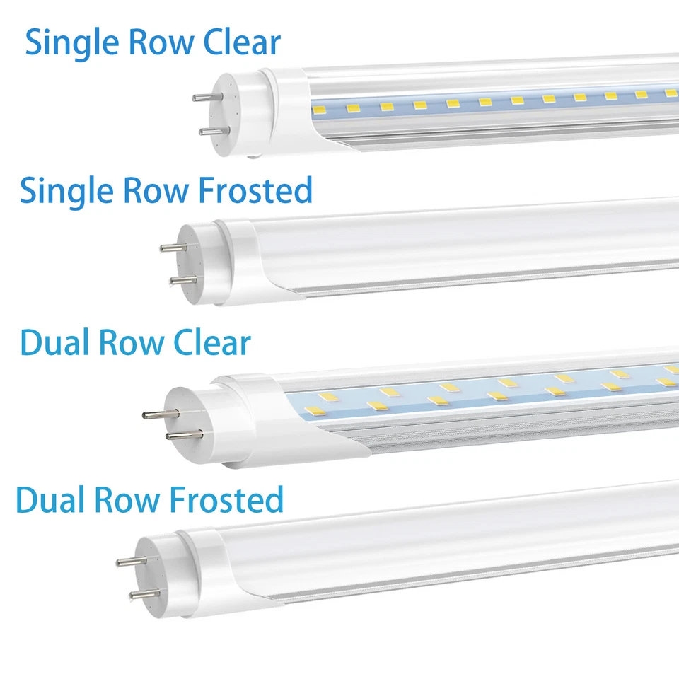 25-100Pack 22W 28W 4FT T8 LED Tube Light 4 Foot G13 2-Pin Dual Power Shop Lights - Image 2 of 4