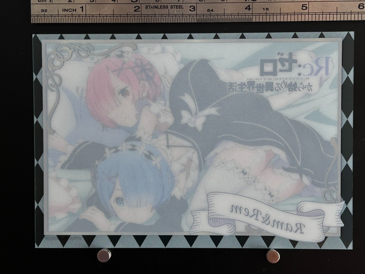 Rem Ram Re:Zero Big Clear Card JAPAN Japanese TCG CCG Manga