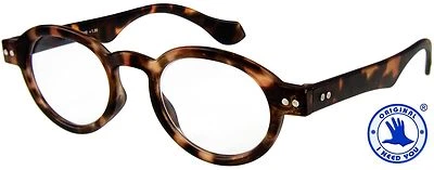 INY Lesebrille Doktor 1.0 1.5 2.0 2.5 3.0 mit Etui Retro Design Panto Kunststoff Neu