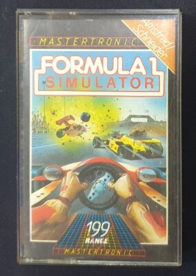 Formel 1 Simulator Amstrad CPC Kassette 464 - 664 - 6128. Mastertronic 