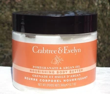 Crabtree & Evelyn POMEGRANATE & ARGAN OIL Nourishing BODY BUTTER 12.7 oz NEW