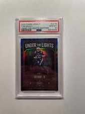 TOM BRADY 2020 Legacy - UNDER THE LIGHTS BLUE SAPPHIRE 04/35 - RARE - PSA 10