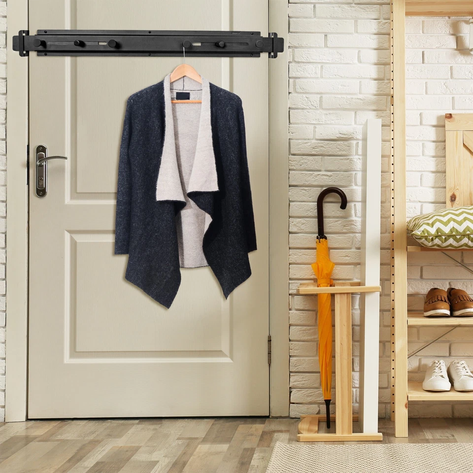 Barra de Barricada de Puerta con Gancho de Puerta Percha de Puerta para Refuerzo de Seguridad Foto 2 de 4