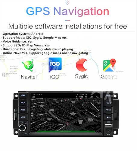 7" Touch Screen Video Player GPS For Carplay Fit For Chrysler Sebring 2007-2010 - Bild 9 von 24