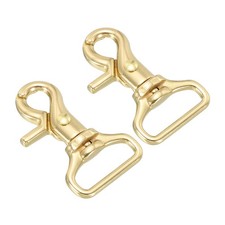 2pcs Lobster Clasp Keychains 1" Oval Clasps Swivel Trigger Snap Hook