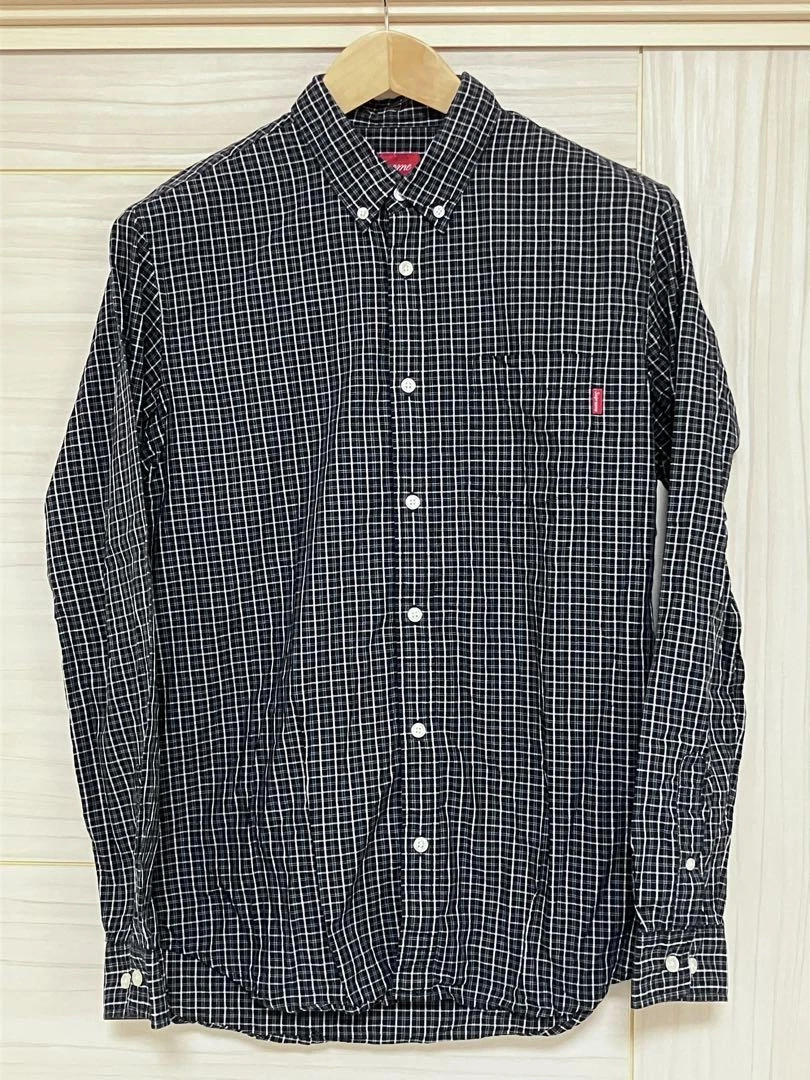 Chemise Supreme Homme M Vintage Motif Plaid 2008 Iconic Streetwear Rare Limitée