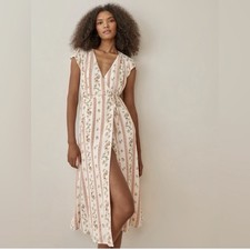 Reformation Carina Wrap Dress XL Hampton Floral Midi