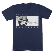 Men's Eric Clapton Slowhand Tour 2025 T-shirt Large Navy