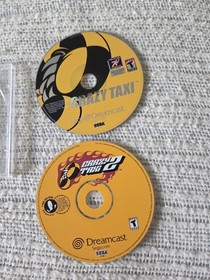 Crazy Taxi 1 & 2 (Sega Dreamcast, 2000) DISC ONLY! TESTED! 