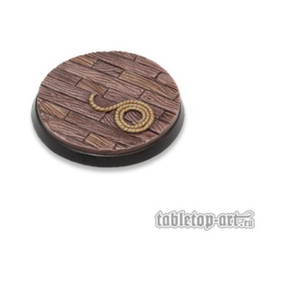 Tabletop Art Mini Base Pirate Ship 50mm Round Base #2 - Pirate Ship Pack New
