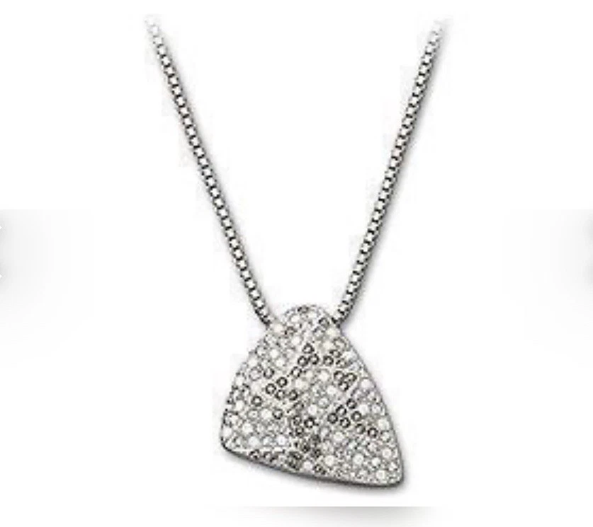 SWAROVSKI White Opal Pendant Necklace   Crystal Authentic 886766