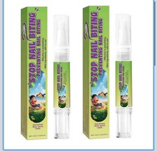No Bite Nail Polish 7ml Stop Nail Biting Habits Prevention Pen For Kids 2 Pack
