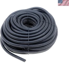 Versatile Black Flex Split Wire Conduit 3/8 In. - 100 Ft for Pro Installations