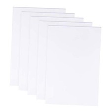 5 Sheets 3mm White Foam Boards 11.8x7.8inch Rectangle Foam PVC Sheet Poster