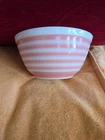 Vintage Pyrex 402 Pink Stripe Nesting Mixing Bowl 1.5 Quart