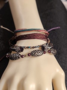Purple Burgundy Bracelet Lot