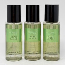 3 NEW VICTORIA'S SECRET PEAR GLACE FRAGRANCE MIST BODY SPRAY TRAVEL SIZE 2.5 OZ