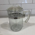 Vintage Pyrex Flameware 7826-B Glass 6 cup Stovetop Coffee Percolator Complete
