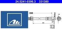 ATE 24.5241-0396.3 Bremsschlauch Vorderachse Vorne FüR Opel