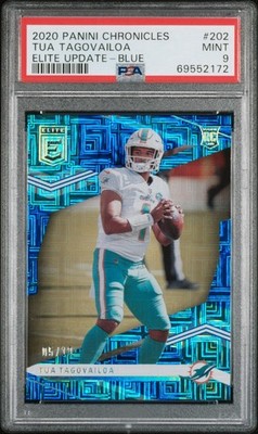 2020 Panini Chronicles - Elite Update Tua Tagovailoa #202 Blue /10 (RC) POP 1