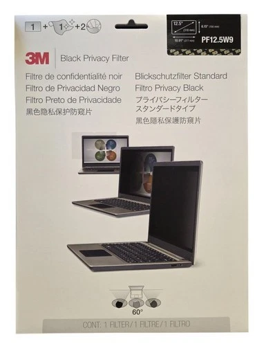 3M PF 12.5W9 Blickschutzfolie für Display und Monitore schwarz