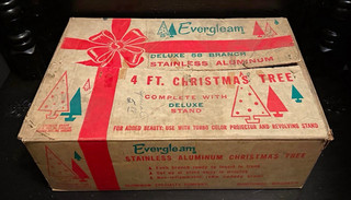 Rare PINK Evergleam Artificial Aluminum 4 ft Pink Christmas Tree Holiday Decor