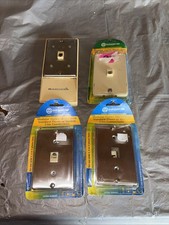 Phone Jack Wall Plate Lot   Modular Single Line   Open Case   New/Unused