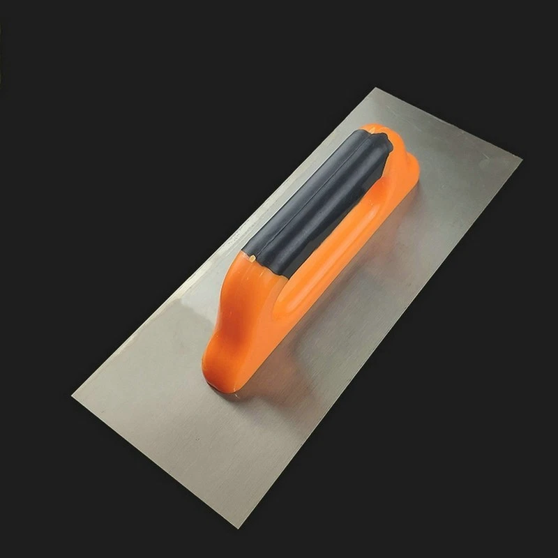 FRATTAZZO IN ACCIAIO INOX FRACASSO PER INTONACO STUCCO FRATTONE A 2 MANI 12x50cm - Immagine 2 di 4