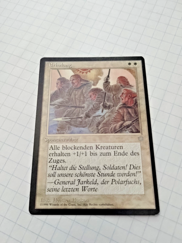 MTG German Rally (Erholung)Ice Age Regular Miscut - Some Edge Wear - See Pics - Picture 2 of 7