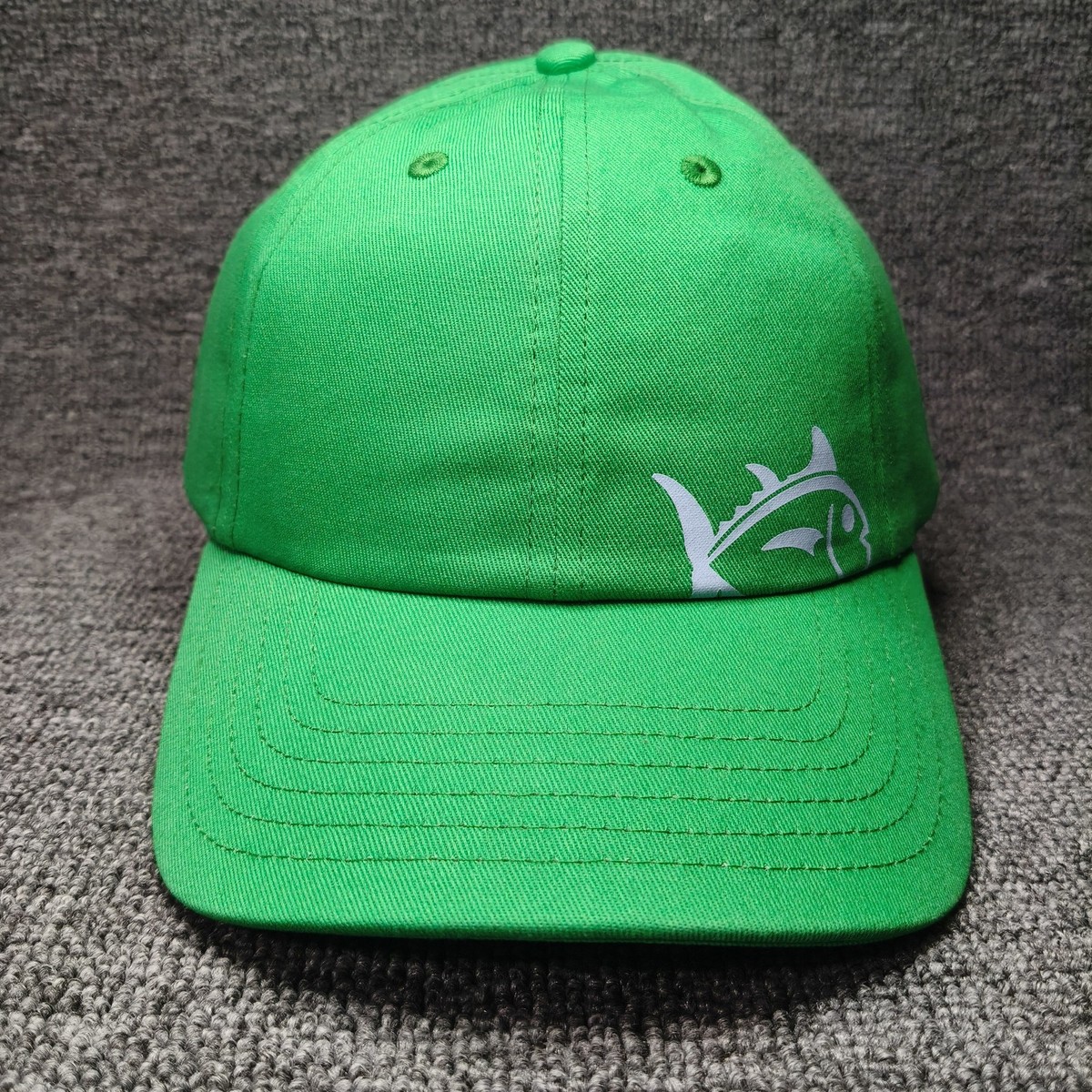 Green Fish Logo Baseball Cap Snapback Hat Curved Brim