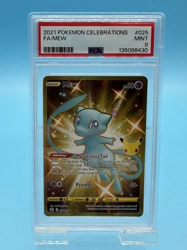 Mew 025/025 Secret Rare PSA 9 Pokémon TCG Celebrations