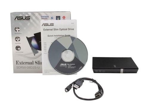 ASUS USB 2.0 Black External Slim CD / DVD Re-writer MacOS Compatible Model SDRW- - Picture 6 of 6