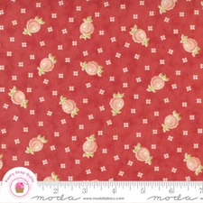 Moda STITCHED 20431 14 Red Persimmon Floral FIG TREE Quilt Fabric