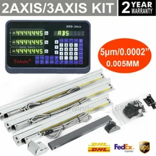 3Axis 2Axis Digital Readout DRO Display & Linear Scale TTL Glass Sensor Kit CNC