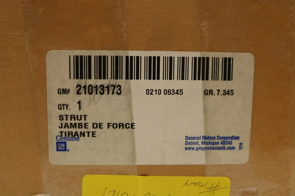 NUEVO OEM GM Conjunto de puntal de suspensión delantera 21013173 Saturn SL SW SC 1991-2002 Foto 2 de 4