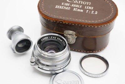 MINT] Canon 35mm F2.8 MF LTM L39 Wide Angle Lens w/ Finder