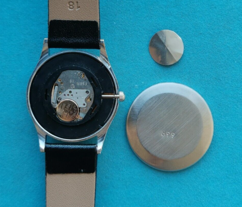 RARE Quartz Watch LUCH Moon Phases-Date mov.16853 SERVICED Made in USSR 1980"s - Picture 13 of 23