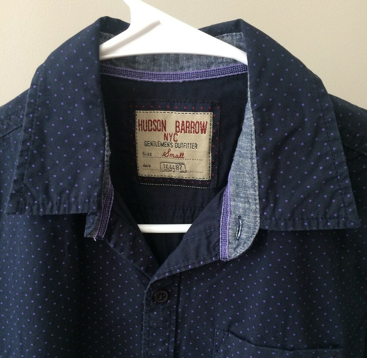 Hudson Barrow Mens Shirt Short Sleeve Size Small RN144487 | eBay