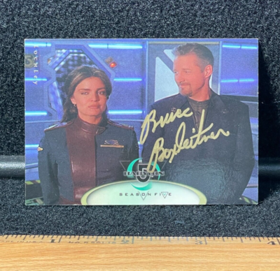 SIGNED! Babylon Season Bruce Boxleitner as Sheridan Card #24