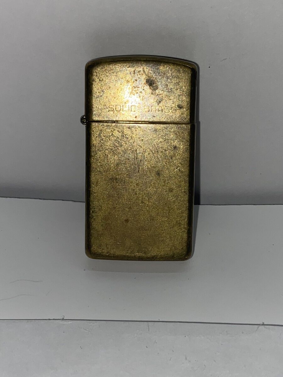 Vintage Solid Brass Zippo 1932 1987 Bradford PA - As is Vintage Solid Brass Zippo 1932 1987 Bradford PA - As is
