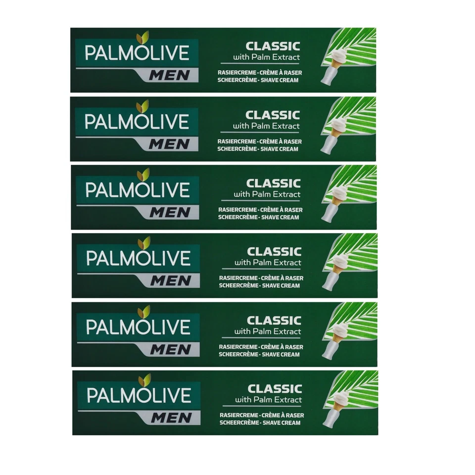 6 x Palmolive Men Shaving Shave Cream 100 ml