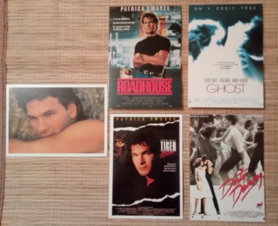 5 carte postale cinéma Patrick Swayze Roadhouse Gost Tiger Warsaw Dirty Dancing