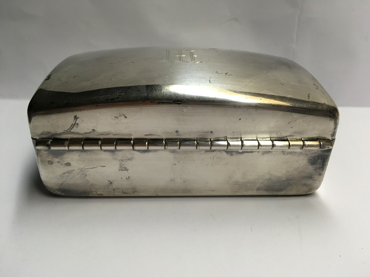 Vintage Dodge Inc Jewelry Trinket Box Case Silverplate